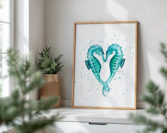 Seahorse Art Print