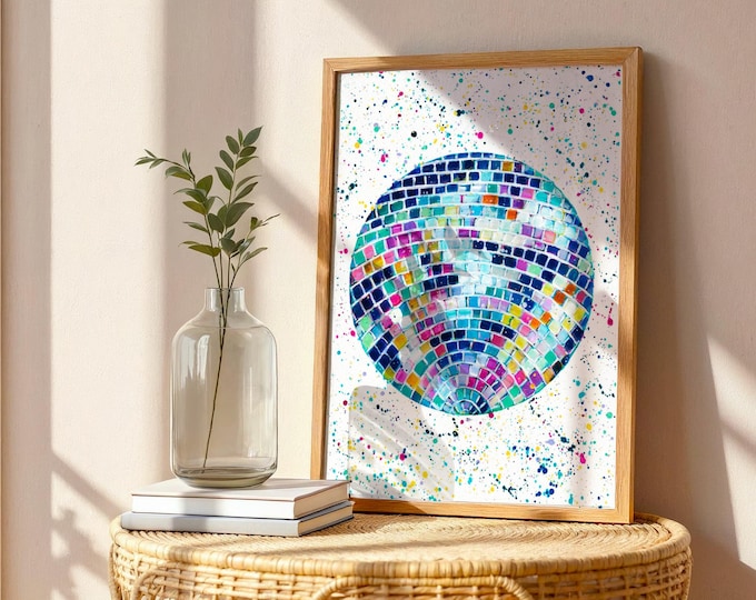 Disco Ball Art Print