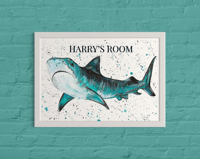 Personalised Shark Art Print