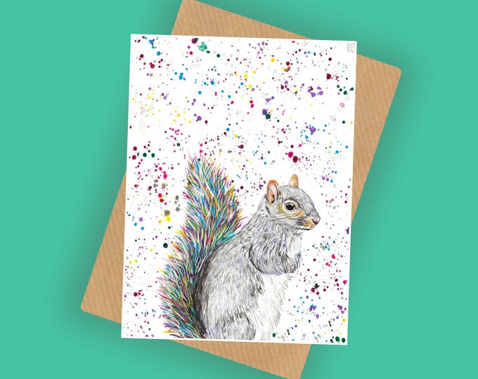 Squirrel Greetings Card
