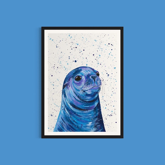 Sea Lion Art Print ‘Claude’