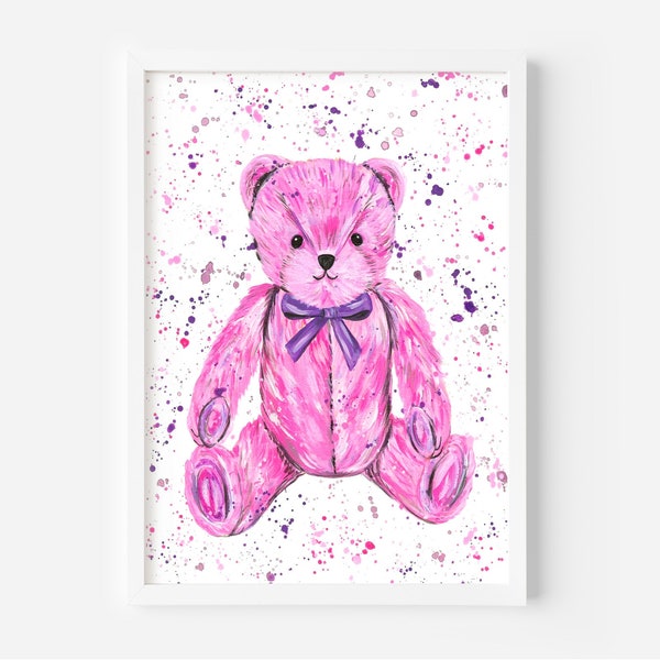 Teddy Bear Painting Etsy UK