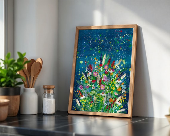 Wildflowers Art Print  ‘Wild Bouquet’