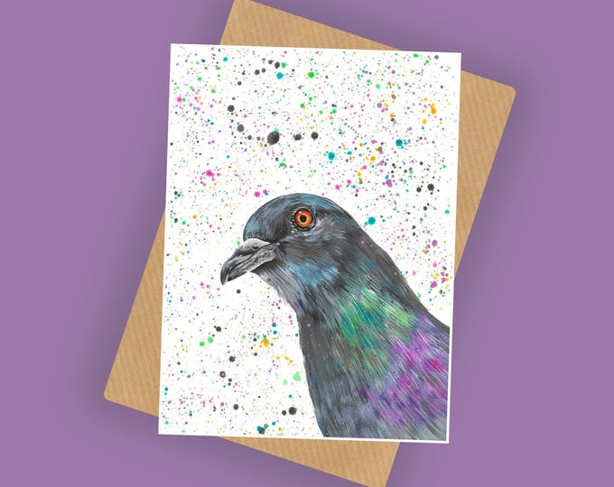 Pigeon Greetings Card