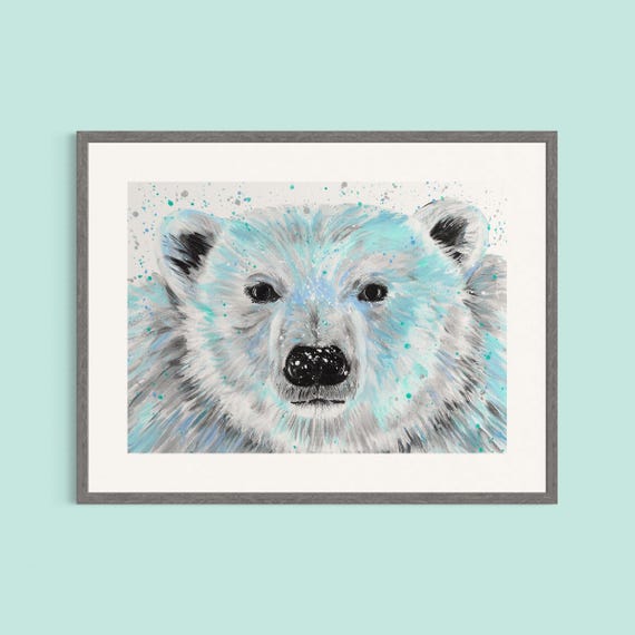Polar Bear Art Print ‘Bobby’