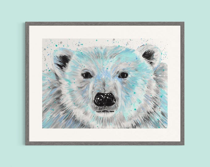Polar Bear Art Print ‘Bobby’