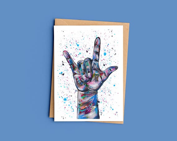 Sign Language ‘I love you’ Greeting Card