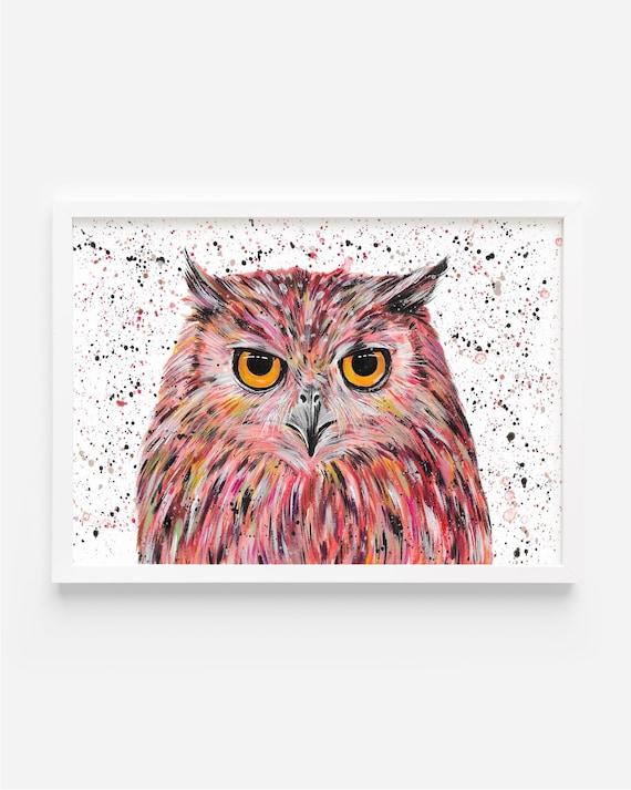 Original Owl Acrylic Painting ‘Benji’