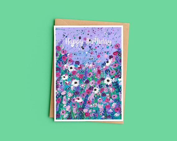 Wildflower Birthday Card
