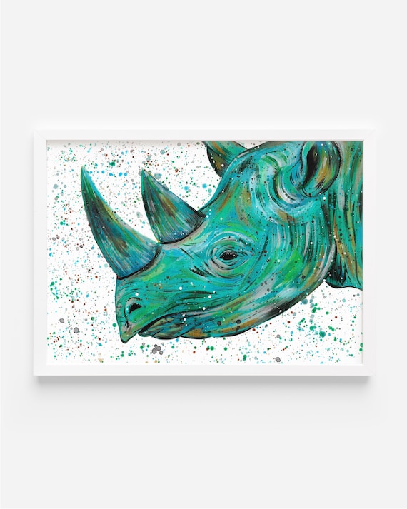 Rhinoceros Original Painting ‘Winston’