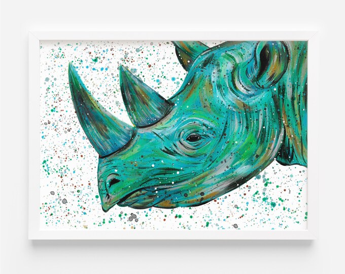 Rhinoceros Original Painting ‘Winston’