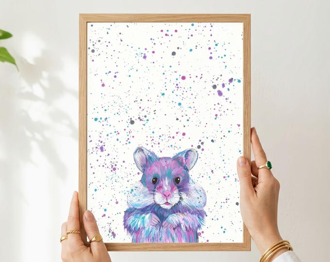 Hamster Art Print ‘Harriet’