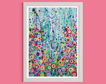 Wildflowers Art Print  ‘Dotty Delights’