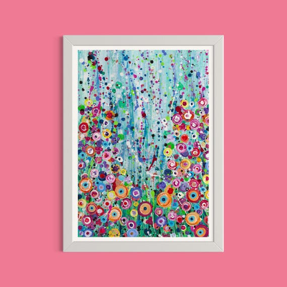 Wildflowers Art Print  ‘Dotty Delights’