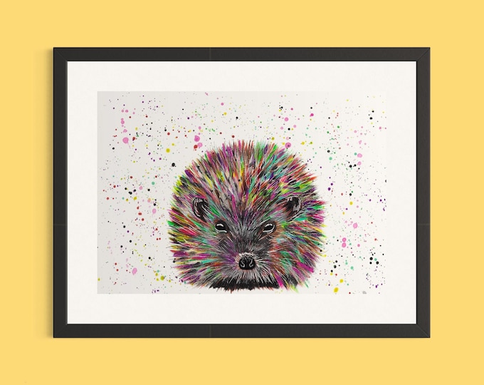 Hedgehog Art Print ‘Pringle’