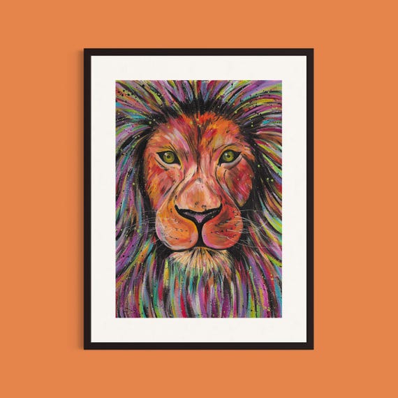Lion Art Print ‘Elio’