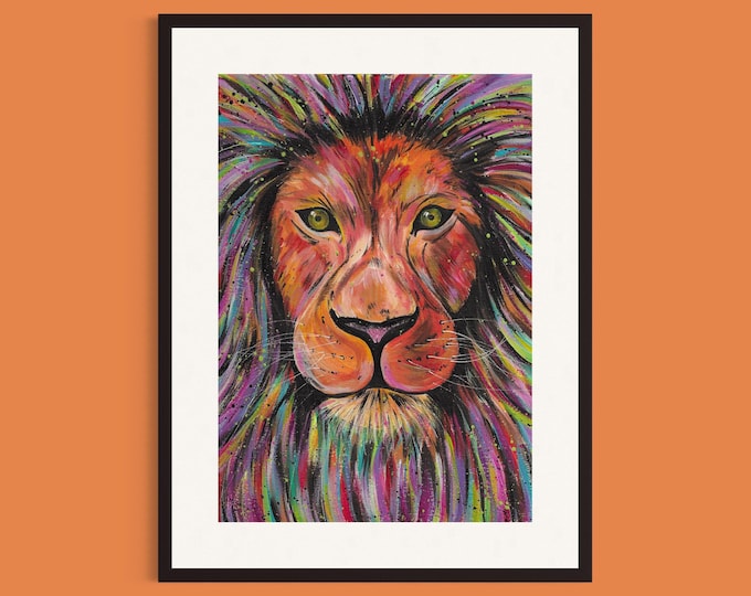 Lion Art Print ‘Elio’
