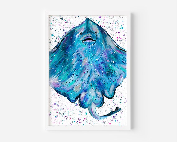 Manta Ray Painting