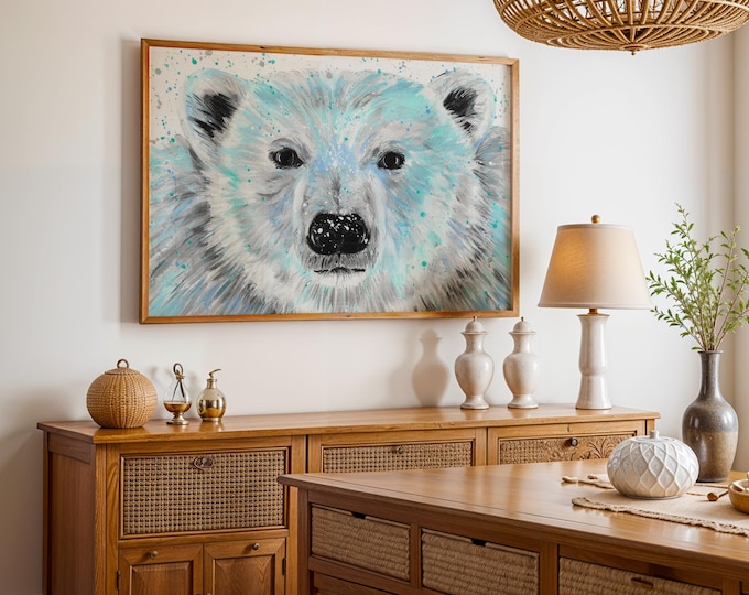 Polar Bear Art Print ‘Bobby’