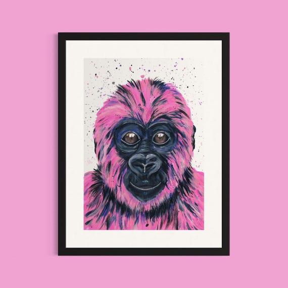 Gorilla Art Print ‘Georgie’