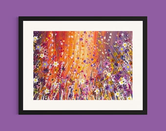 Wildflowers Art Print ‘Sunset Chaos’
