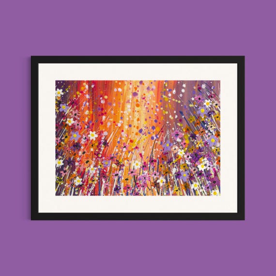 Wildflowers Art Print ‘Sunset Chaos’