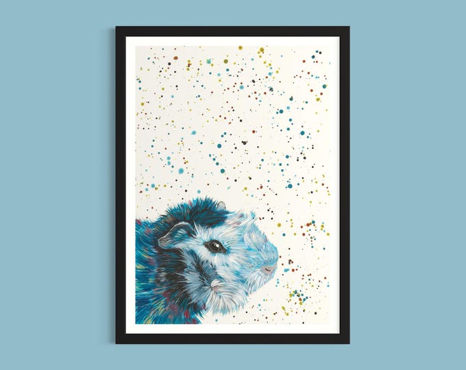 Guinea Pig Art Print ‘Ruffles’