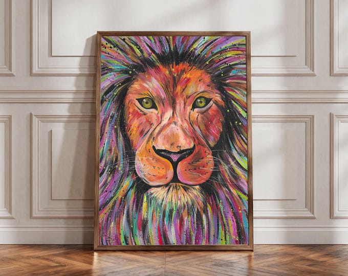 Lion Art Print ‘Elio’