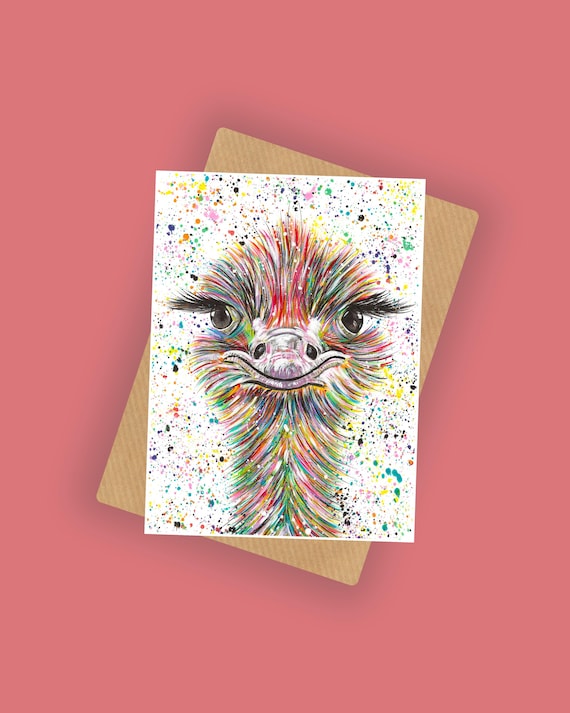 Ostrich Greeting Card