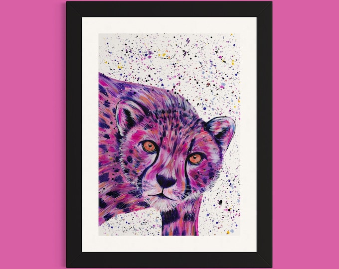 Cheetah Art Print ‘Lizzie’