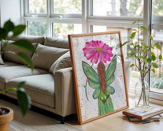 Flower Fairy Art Print