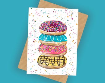 Doughnut Tower Card