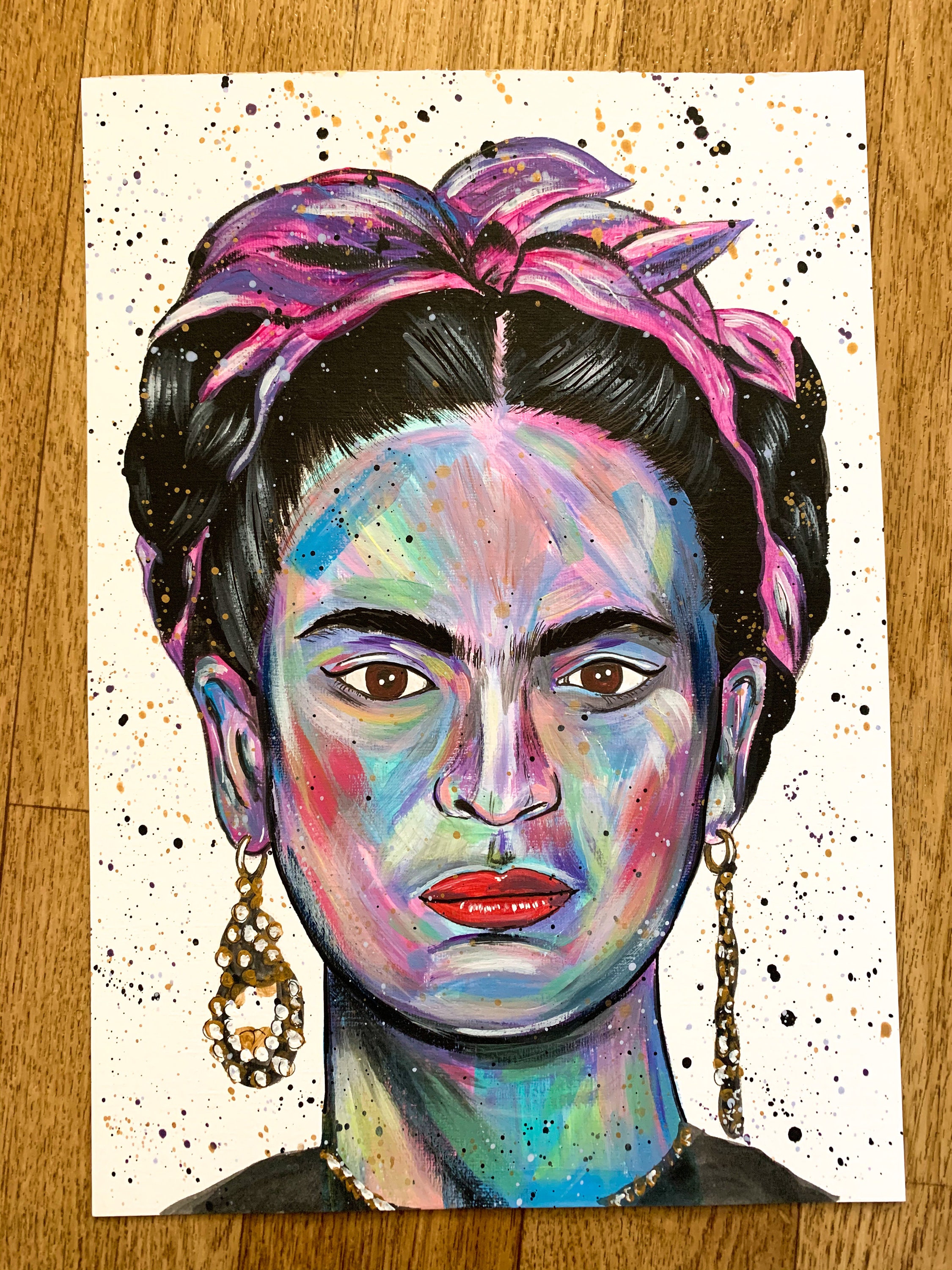 From disney princesses to brands of soda, pretty much everything frida kahlo bilder frau gemälde mexikanische kunst bilder poster bunte kunst original gemälde malen und. Frida Kahlo Gemälde Original : Frida Kahlo Ein original Acryl Portrait Gemälde von Emma ...