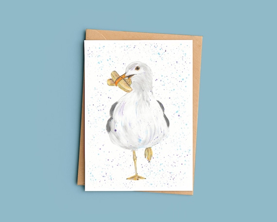 Seagull Greetings Card