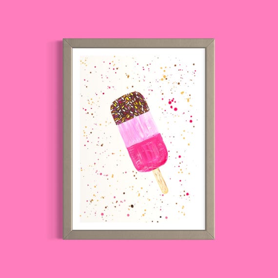 Ice Lolly Art Print