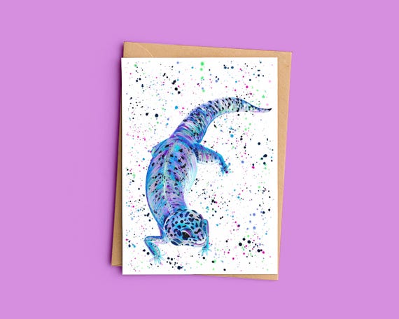Leopard Gecko ‘Ziggy’ Greeting Card