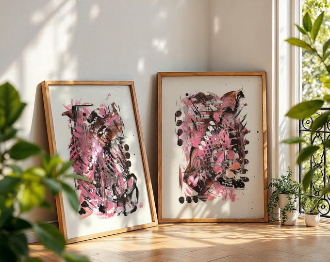 Modern Abstract Art Print Set