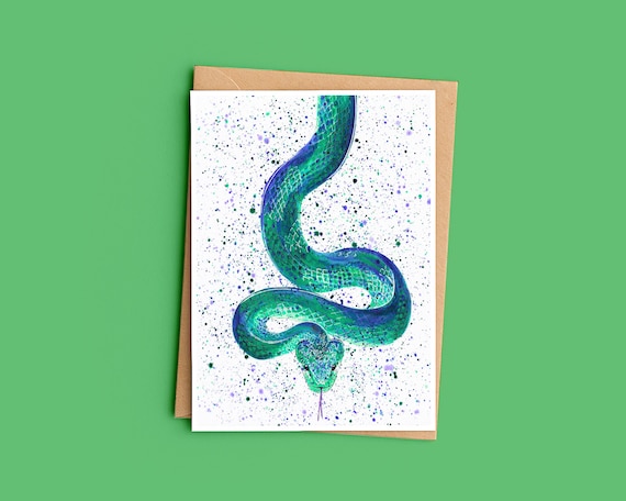Snake ‘Dora’ Greeting Card