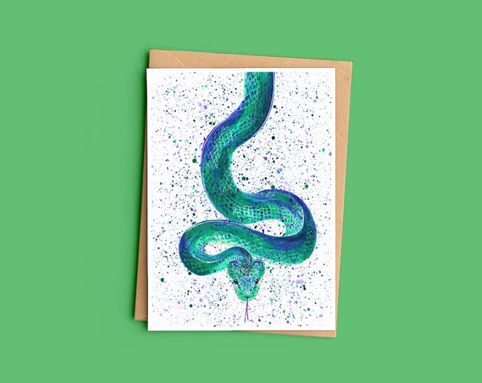 Snake ‘Dora’ Greeting Card