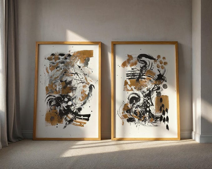 Modern Abstract Art Print Set