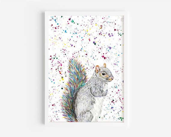 Grey Squirrel Painting ‘Stewie’