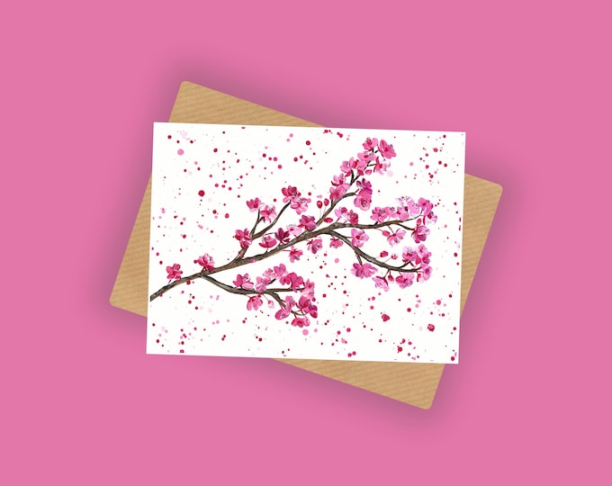 Cherry Blossom Tree Card
