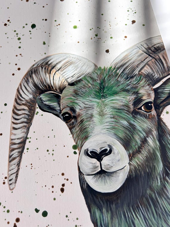 Ram Sheep Original Painting