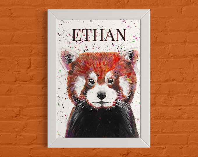 Customised Red Panda Art