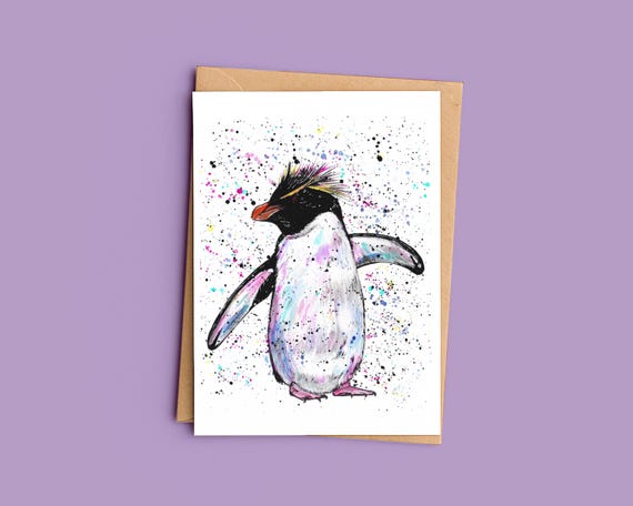 Penguin ‘Gloria’ Greeting Card