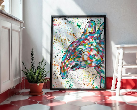 Tapir Art Print ‘Tommy’