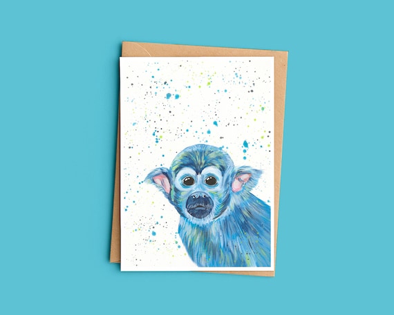 Squirrel Monkey Card