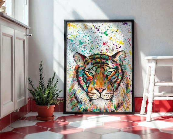 Tiger Art Print ‘Enzo’