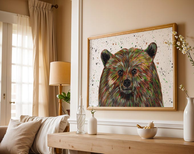 Grizzly Bear Art Print ‘Brody’