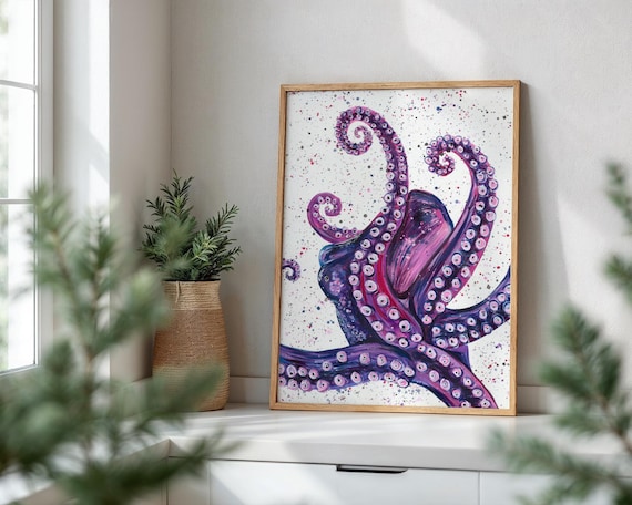 Octopus Art Print ‘Lucille’